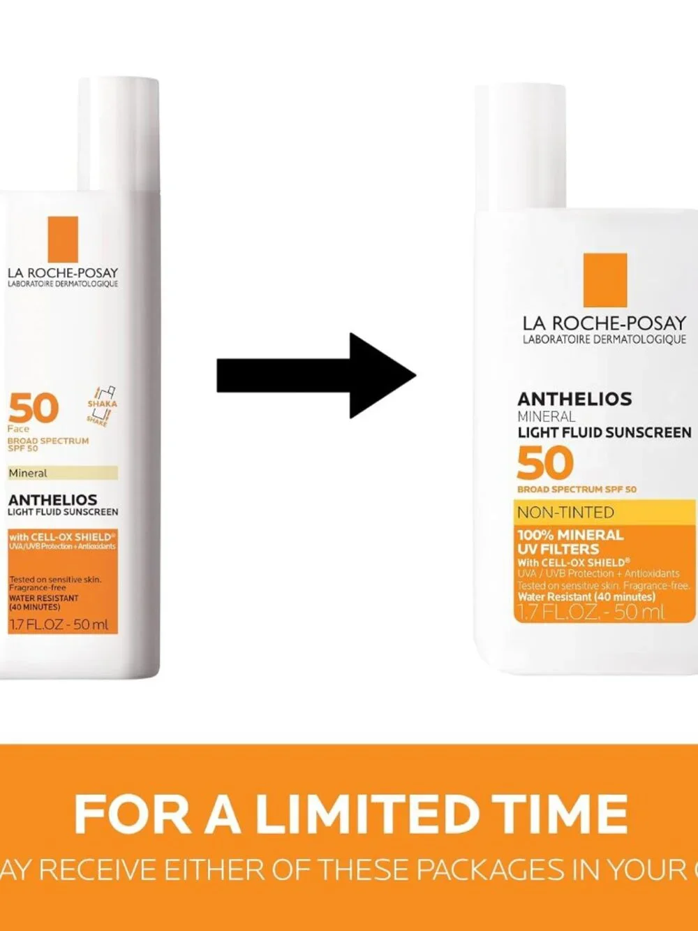 La Roche-Posay Anthelios Mineral Light Fluid Sunscreen for Face in 5 shades
